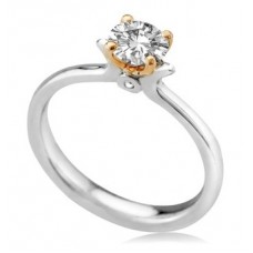 Prong Set Round Diamond Solitaire Ring