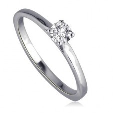 0.40ct Si1/f Round Diamond Solitaire Ring