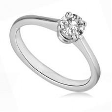 Traditional Round Diamond Solitaire Ring