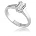Emerald Diamond Engagement Ring
