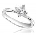 Corner Twist Asscher Diamond Engagement Ring