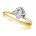 0.31ct Si/f Round Diamond Solitaire Ring