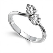 Two Stone Round Diamond Ring