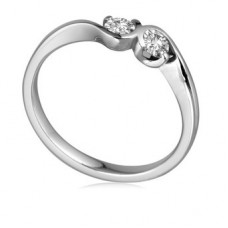 Two Stone Round Diamond Ring