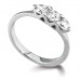 Classic Round Diamond Trilogy Ring
