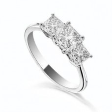 Certified 1.00ct Vs/fg Princess Diamond Ring