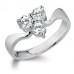 Unique Round Diamond Trilogy Ring