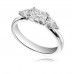 Princess & Pear Diamond Trilogy Ring