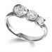 Unique Round Diamond Trilogy Ring