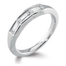 Unique Baguette Diamond Trilogy Ring