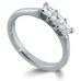 Elegant Princess Diamond Trilogy Ring