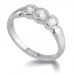 Unique Round Diamond Trilogy Ring