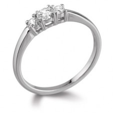 Graduated Round Diamond Trilogy Ring