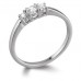 Graduated Round Diamond Trilogy Ring