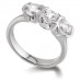 Round Diamond Trilogy Ring