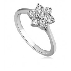 Round Diamond Cluster Ring
