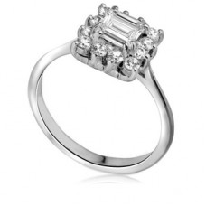 Princess Diamond Single Halo Ring