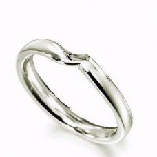 3mm Ribbon Court Shape Fitted Wedding Ring