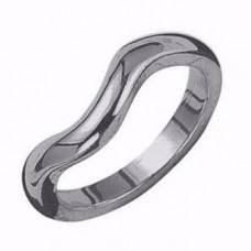 3mm Shaped Wedding Band, Size Q1/2