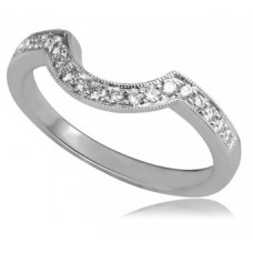 0.20ct Vs/f Round Diamond Shaped Wedding Band