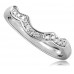 0.35ct Vs/f Round Diamond Shaped Wedding Band