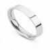 4mm Platinum Flat Court Wedding Ring