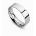 6mm, Size Q, Flat Court Shape Wedding Band