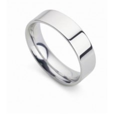 10mm Flat Court Wedding Ring