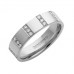 5mm Flat Court Round Diamond Wedding Band