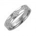 4mm Flat Court Round Diamond Wedding Band