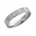 4mm Flat Court Round Diamond Wedding Band