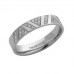 4mm Flat Court Round Diamond Wedding Band