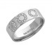 6mm Flat Court Round Diamond Wedding Band
