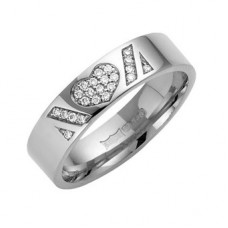 5mm Flat Court Round Diamond Wedding Band 5mm Flat Court Round Diamond Wedding Band