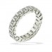 Emerald Cut Diamond Full Eternity Ring