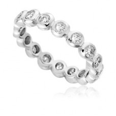 1.00ct I1/g Round Diamond Full Eternity Ring