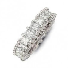 Princess Cut Diamond Full Eternity Ring