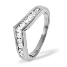 Round Diamond Half Eternity Ring