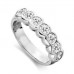 Round Diamond Half Eternity Ring
