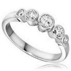 Modern Round Diamond Eternity Ring