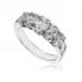 5 Stone Oval Diamond Half Eternity Ring
