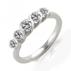 Graduated Round Diamond Eternity Ring
