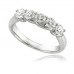 5 Stone Round Diamond Half Eternity Ring
