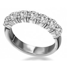 0.75ct Si/fg Round Diamond Eternity Ring