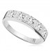 Round Diamond Set Half Eternity Ring