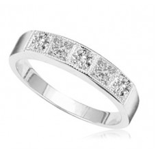 Round & Princess Diamond Eternity Ring