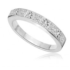 Round & Princess Diamond Eternity Ring