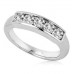 5 Stone Round Diamond Half Eternity Ring
