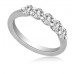 5 Stone Round Diamond Half Eternity Ring