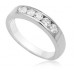 5 Stone Round Diamond Half Eternity Ring